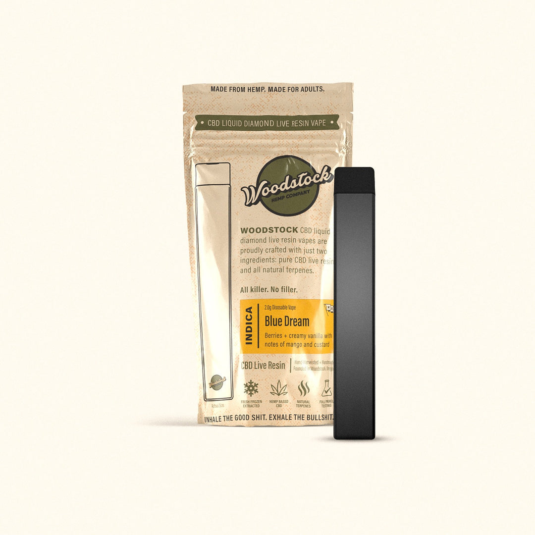Woodstock Hemp 1.0g Live Resin Disposable Vapor Cartridges - Green Planet