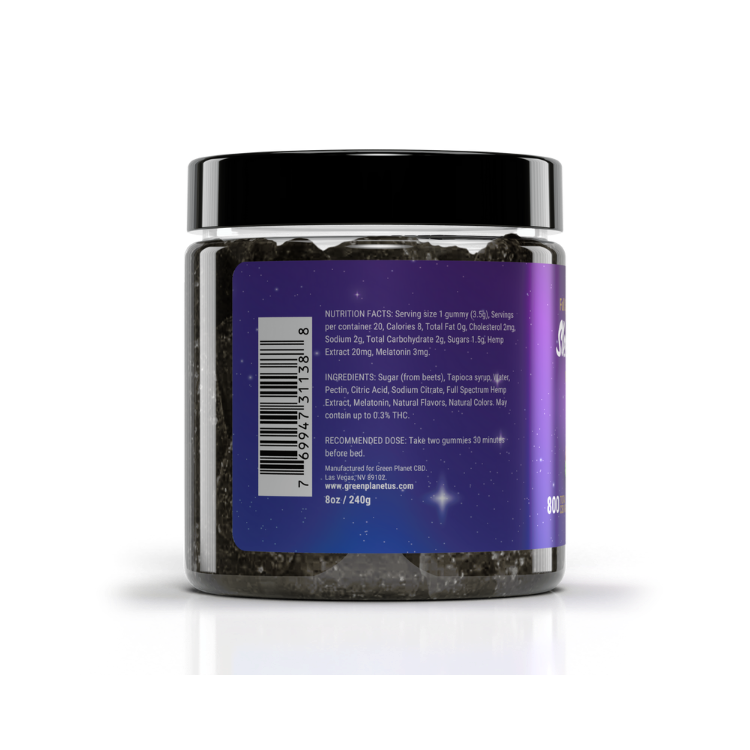 Sleepy WildBerry Gummies 800Mg Label- Green Planet