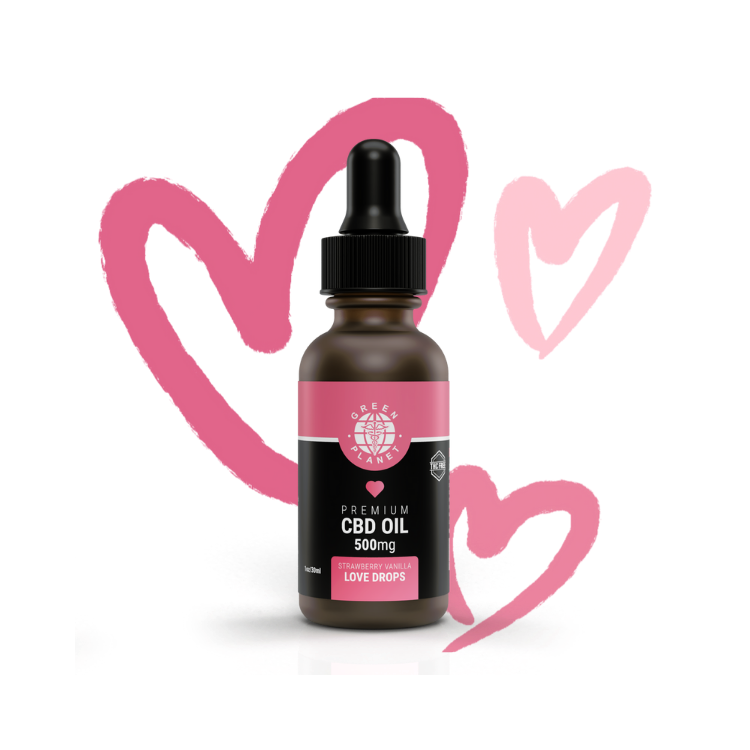 Broad Spectrum Love Drops Tincture 500Mg/1000MG CBD 30ml – Green Broad Spectrum Love Drops Tincture 500Mg/1000MG CBD 30ml – Green