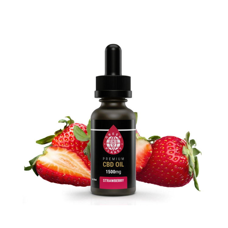 Full Spectrum Tincture 1500Mg Strawberry Flavor 30ml - Green Planet