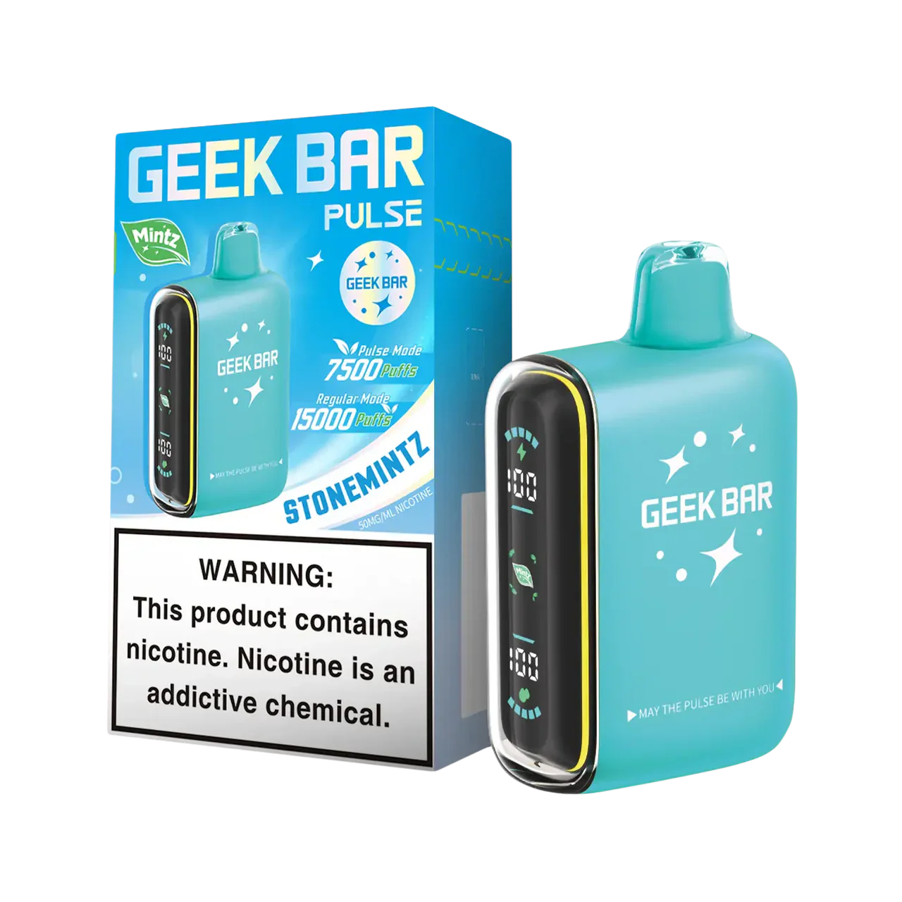 Geek Bar 15k Puffs - Stone Mintz Green Planet Geek Bar 15k Puffs - Stone Mintz Green Planet