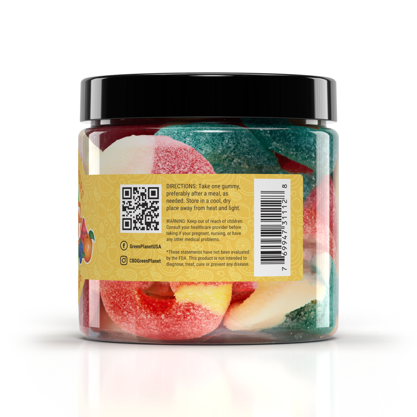 CBG Assorted Rings 600Mg Back Label - Green Planet