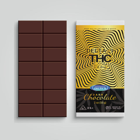 Delta 9 THC Dark Chocolate Bar 150mg