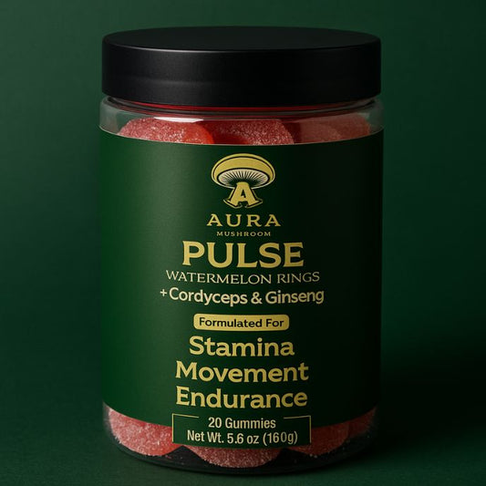 PULSE Watermelon Rings  Cordyceps & Ginseng | Aura Mushroom