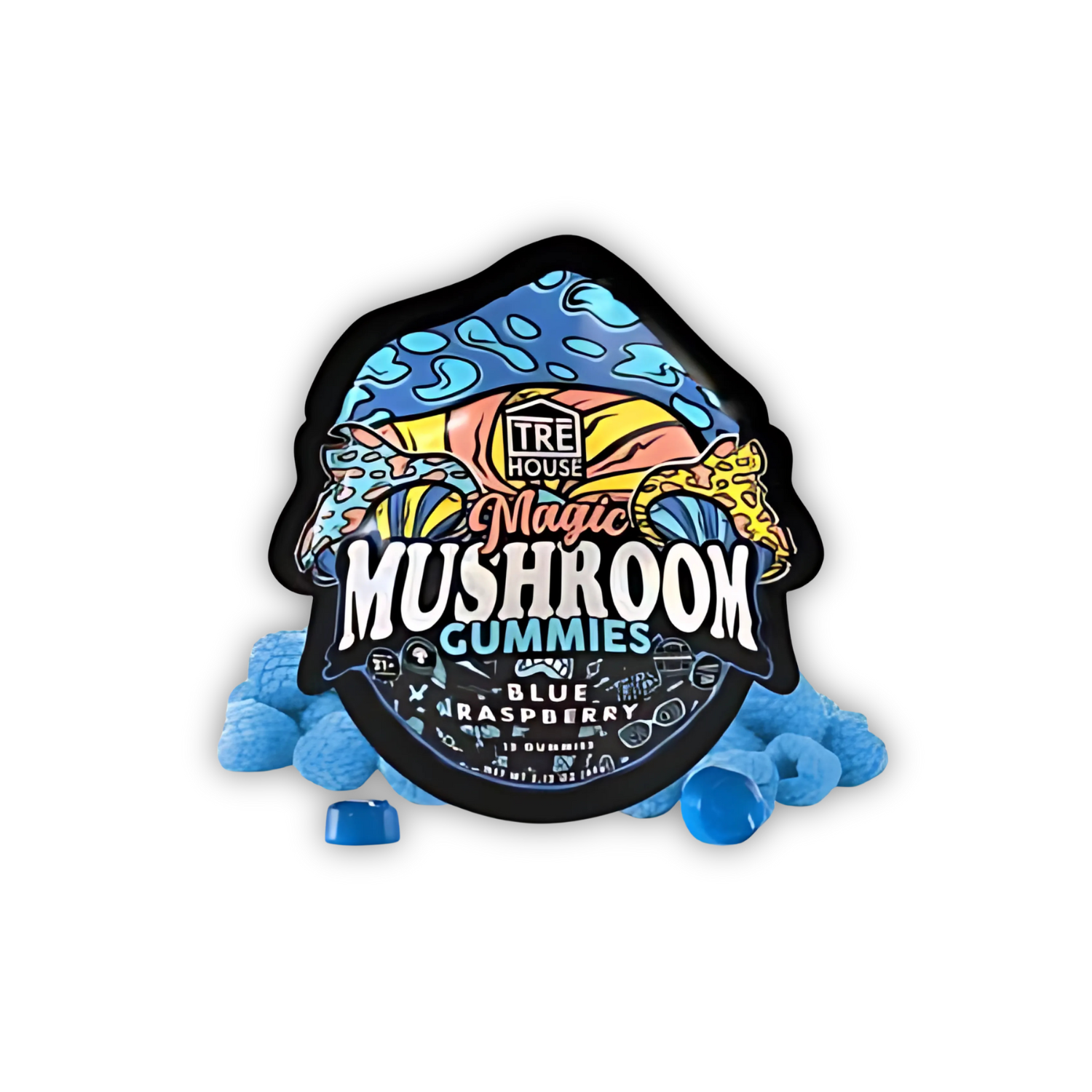 Blue Raspberry Magic Mushroom Gummies – Green Planet