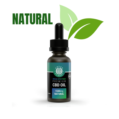 Broad Spectrum Tincture 1500Mg CBD Natural Flavor 30ml