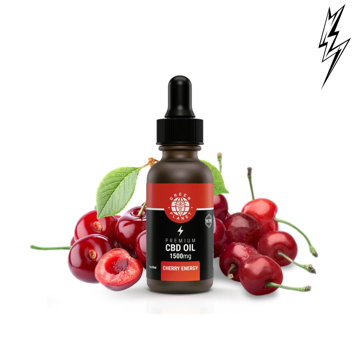 Energy Boost Tincture 750/1500Mg CBD Cherry Flavor 30ml