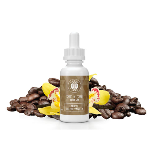 CBD + CBG 750Mg/1500Mg 50/50 Mix Coffee Vanilla Flavor 30ml