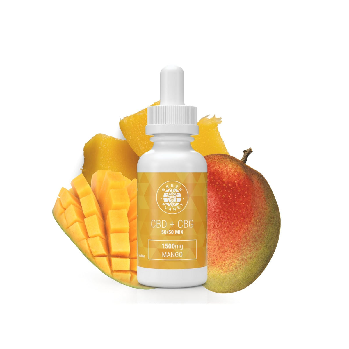 CBD + CBG 750Mg/1500Mg 50/50 Mix Mango Flavor 30ml