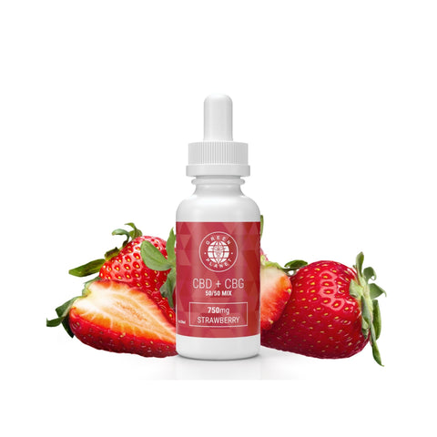 CBD + CBG 750Mg/1500Mg 50/50 Mix Strawberry Flavor 30ml