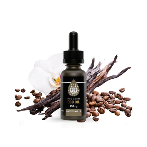 Full Spectrum Tincture 750/1500Mg Coffee Vanilla Flavor 30ml