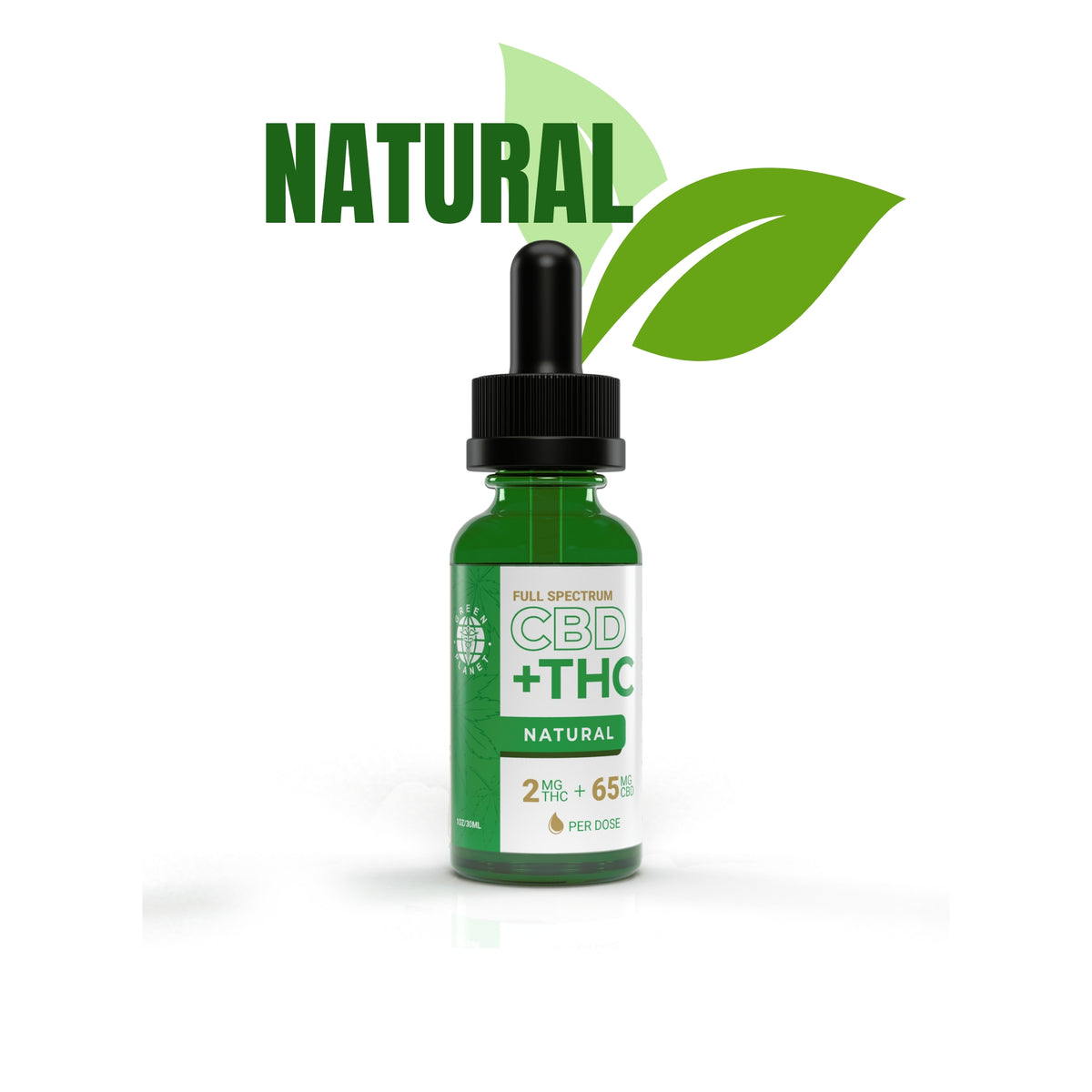 THC Boosted Full Spectrum Tinctures Natural Flavor
