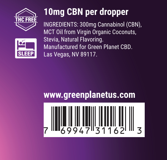 CBN Grape Flavored PM Tincture