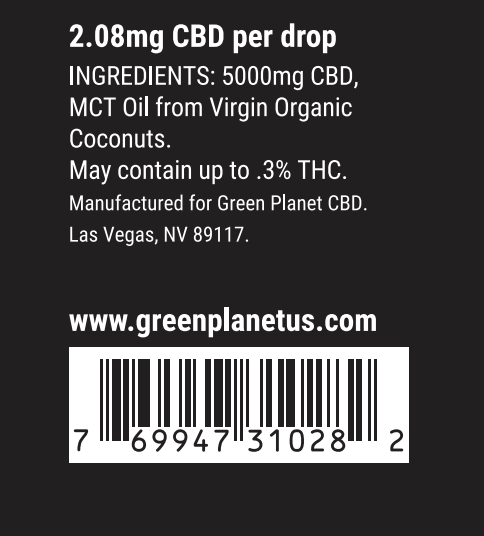 Full Spectrum Tincture 3000/5000Mg CBD Natural Flavor 60ml