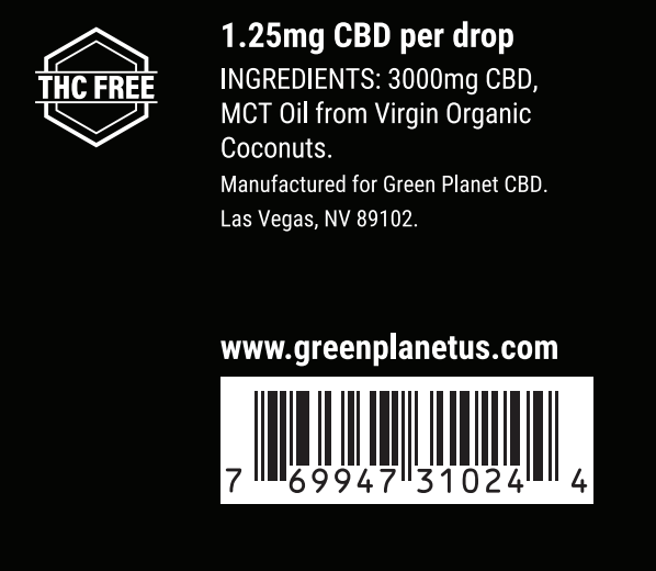 Full Spectrum Tincture 3000/5000Mg CBD Natural Flavor 60ml