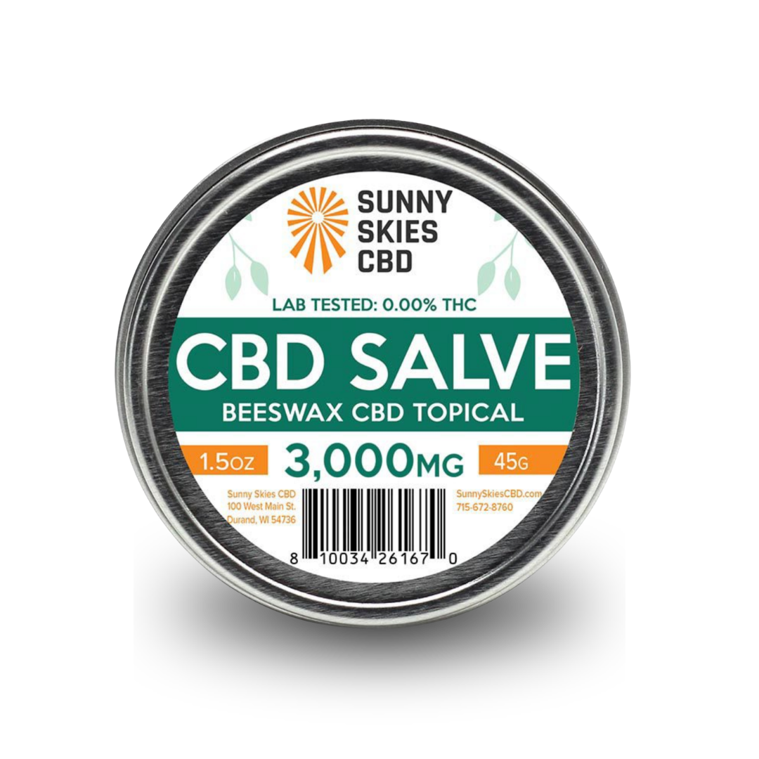 Sunny Skies CBD Beeswax Salve 3000mg | 1.5 oz
