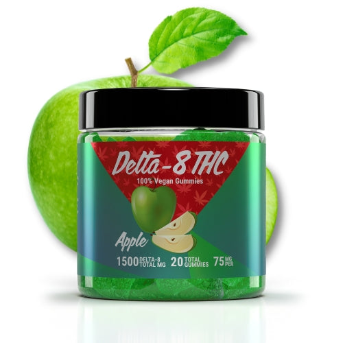 Delta-8 Vegan 75mg Apple Flavor