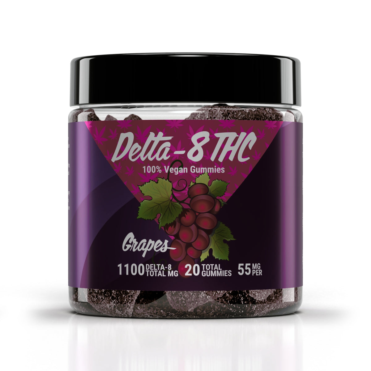 Delta-8 Vegan 55mg Grape Flavor