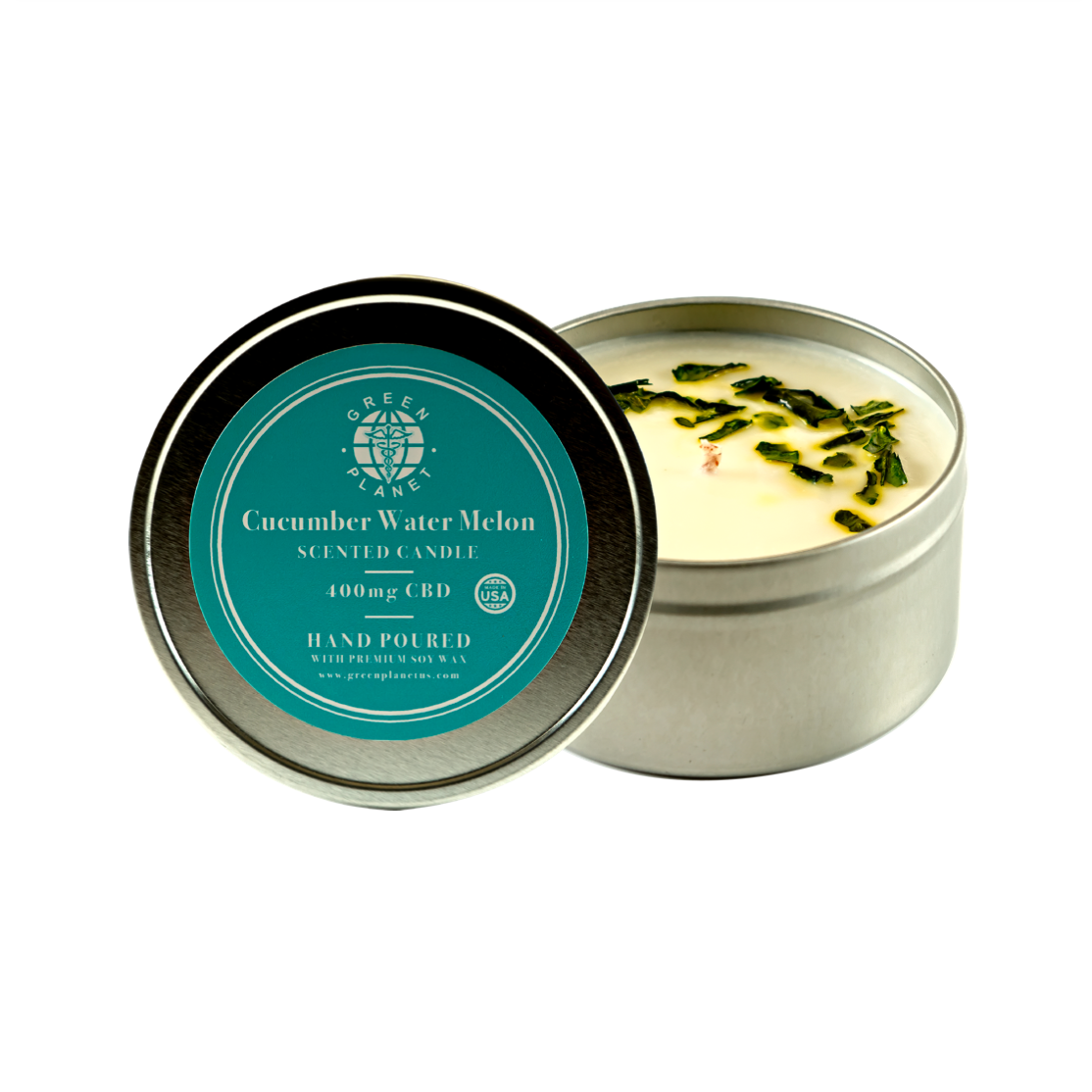 Aromatherapy CBD Candle Cucumber Watermelon